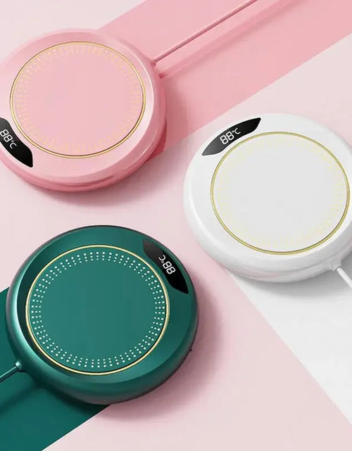 Load image into Gallery viewer, Mini Portable 55 65 75° USB Cup Warmer Coffee Mug Heating Coaster Smart Thermostatic Hot Plate Milk Tea Water Heating Pad Heater
