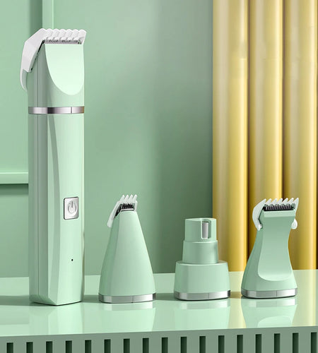4 in 1 Electric Pet Hair Trimmer Grooming Clippers Cat Trimer Nail Grinder Professional Rechargeable Haircut Machine for Dogs