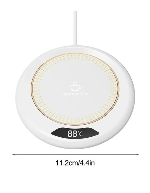 Load image into Gallery viewer, Mini Portable 55 65 75° USB Cup Warmer Coffee Mug Heating Coaster Smart Thermostatic Hot Plate Milk Tea Water Heating Pad Heater
