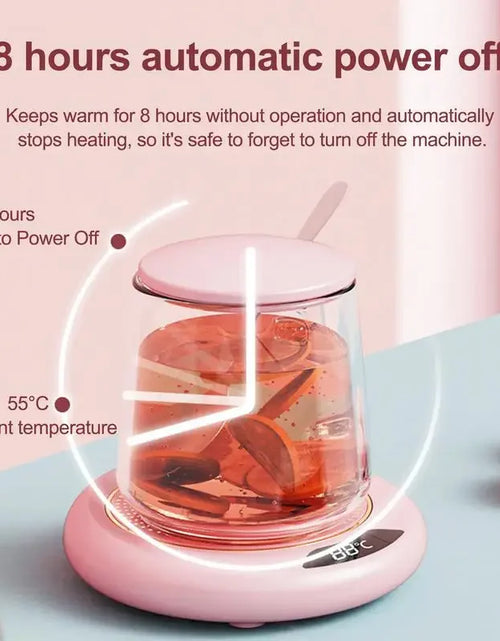 Load image into Gallery viewer, Mini Portable 55 65 75° USB Cup Warmer Coffee Mug Heating Coaster Smart Thermostatic Hot Plate Milk Tea Water Heating Pad Heater
