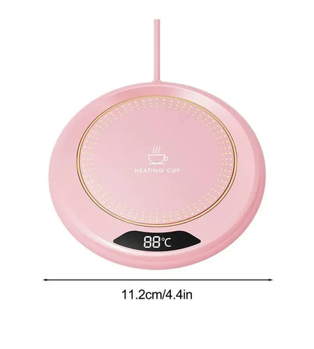 Mini Portable 55 65 75° USB Cup Warmer Coffee Mug Heating Coaster Smart Thermostatic Hot Plate Milk Tea Water Heating Pad Heater