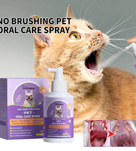50Ml Pet Oral Cleanse Spray Dogs Mouth Fresh Teeth Clean Deodorant Prevent Calculus Remove Kitten Bad Breath Mouth Pet Supplies