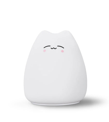 Mini Popular Cat Baby Night Lamp 7-Color Pat Touch Color-Changing Eye Protection Bedroom Bedside Night Light Gift Children