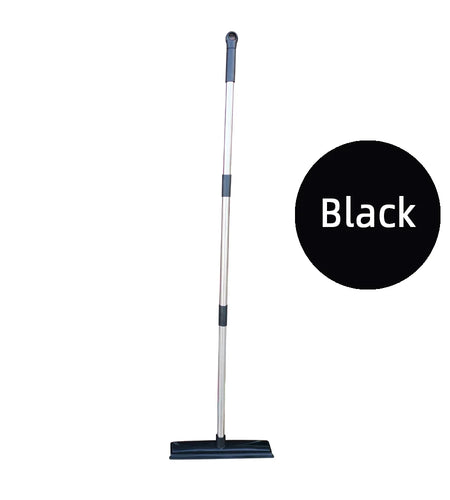 Pet Hair Rubber Broom Floor Brush for Carpet Dog Hair Remover with Built in Squeegee Silicone Broom Hair Remover Cleaning