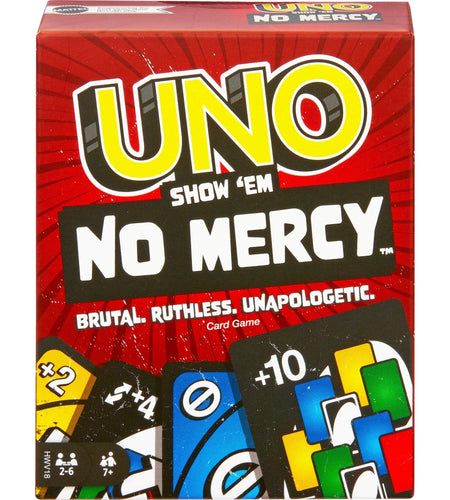 UNO Show Em No Mercy Card Game for Kids, Adults & Family Night, Parties and Travel